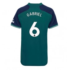 Arsenal Gabriel Magalhaes #6 Tredjedrakt Kvinner 2023-24 Kortermet